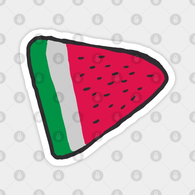 watermelon cartoon art Magnet by idbihevier