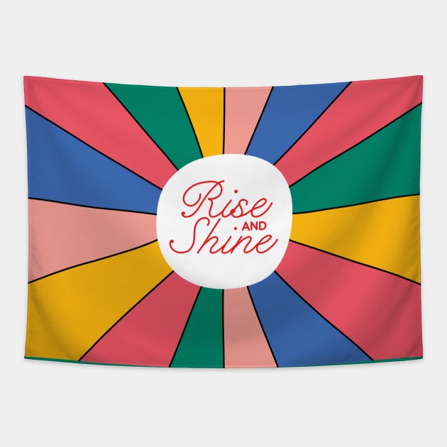 Rainbow sunshine Tapestry by magyarmelcsi