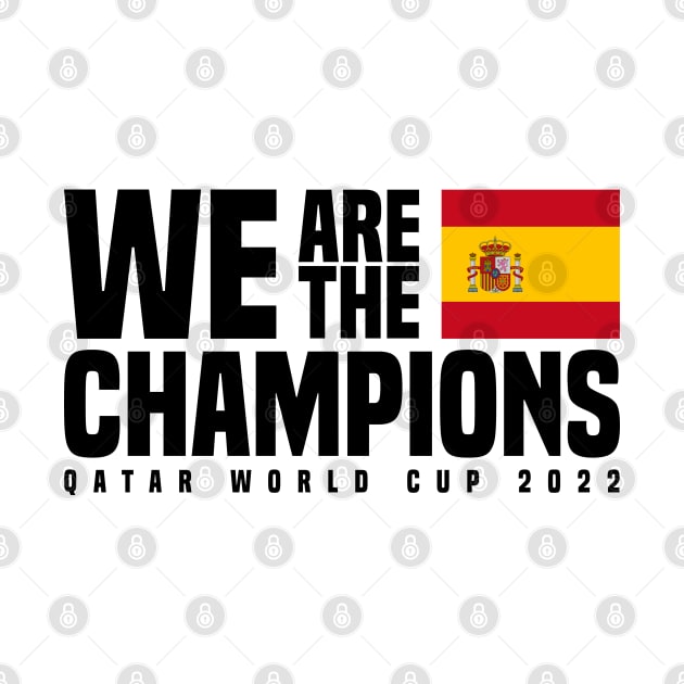 Qatar World Cup Champions 2022 - Spain by Den Vector