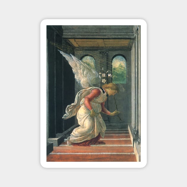 The Annunciation by Sandro Botticelli Magnet by MasterpieceCafe