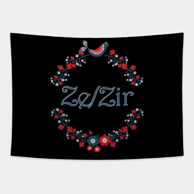 Distinguished Ze/Zir Tapestry by sqbfructosebat