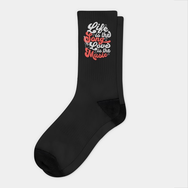 Life And Love Groovy Socks by TEENIE DESIGN