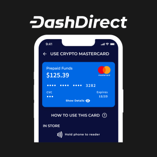 Spend Dash anywhere using the DashDirect Crypto Mastercard T-Shirt