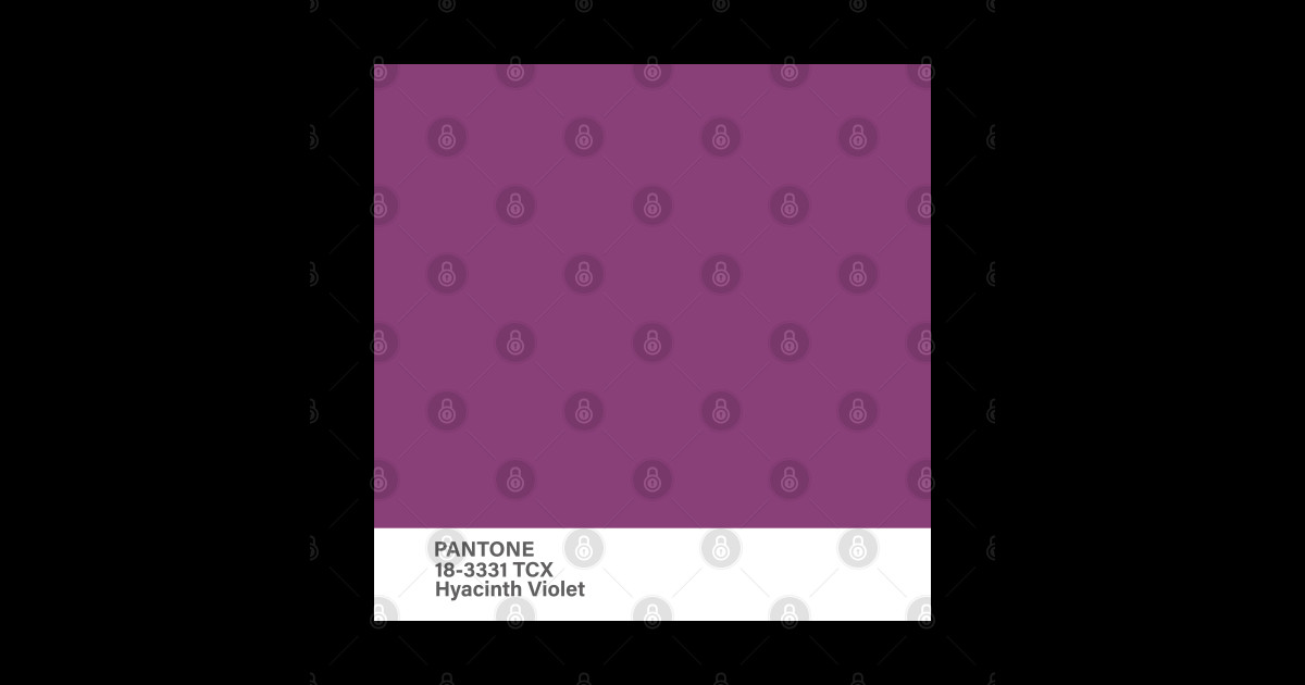 pantone 18-3331 TCX Hyacinth Violet - Pantone Color - Sticker | TeePublic