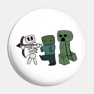Minecraft Monsters Pin