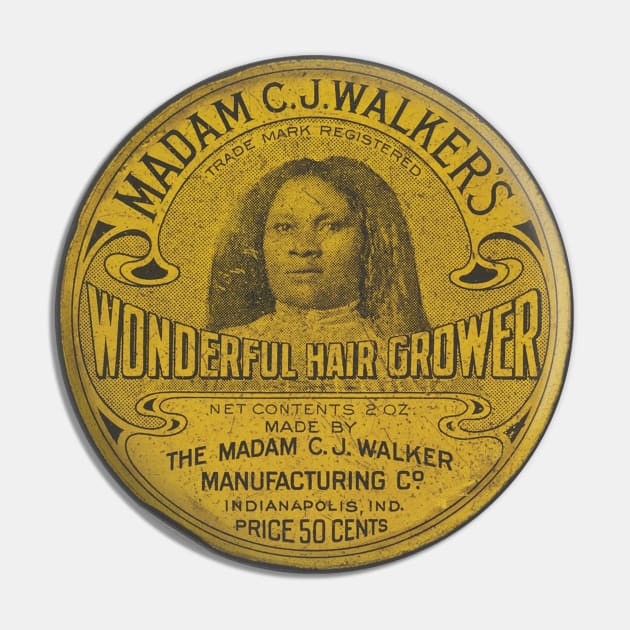 Madam CJ Walker Pin by digitaldoodlers