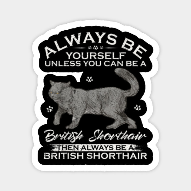 Always Be Yourself Unless You Can Be A British Shorthair Cat Always Be Yourself Magnet Teepublic