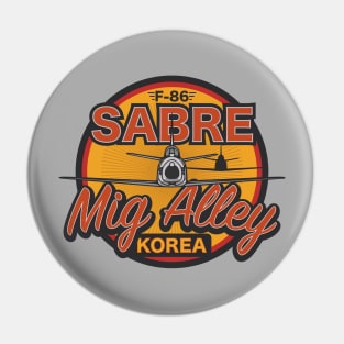 F-86 Sabre - Mig Alley Korea Pin