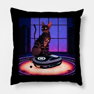 Cyberpunk Kitty Pillow