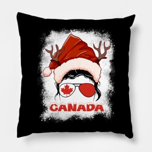 Canada girl, Canadian Christmas gift , Regalo Navidad Canada Pillow