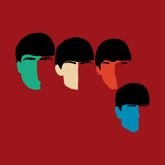 Beatles Silhouette Faces by logoarts