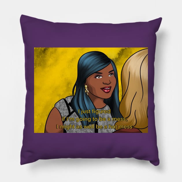 Mindy Lahiri Pillow by Goingdigital