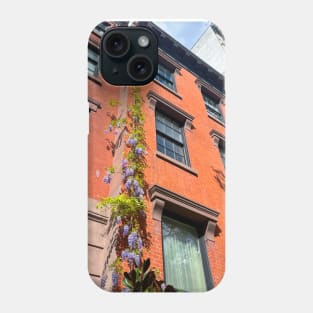 Wisteria on Manhattan townhouse Phone Case