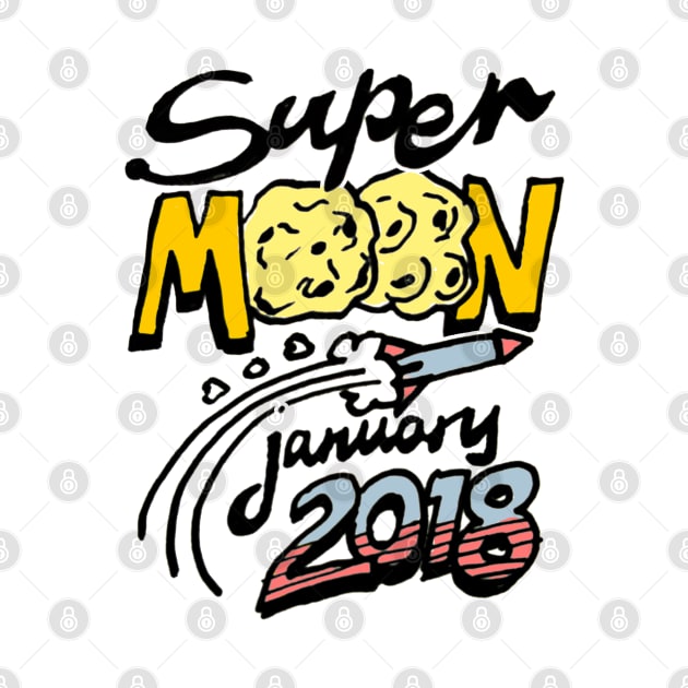 Supermoon / Super Moon January 2018 by sketchnkustom