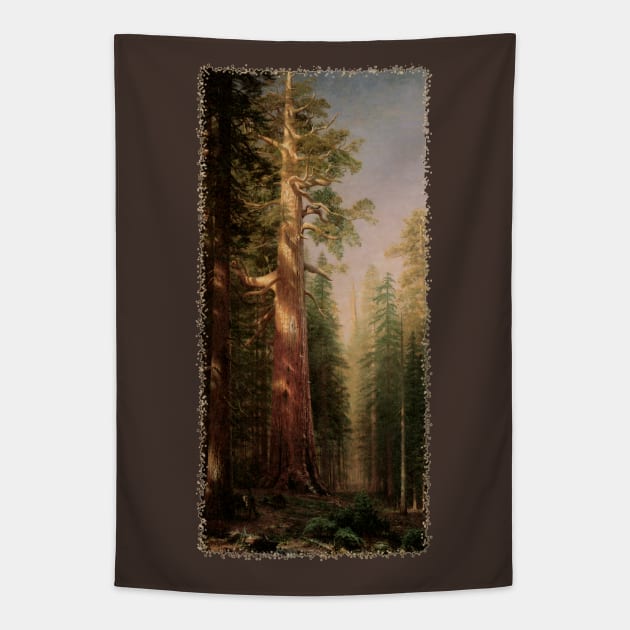 Redwood Trees by Albert Bierstadt Tapestry by MasterpieceCafe