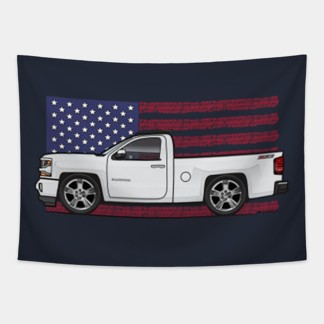White Usa 2 Silverado Nation Tapestry Teepublic
