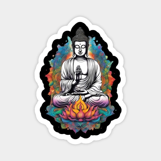Theravada Buddhism Magnet by animegirlnft