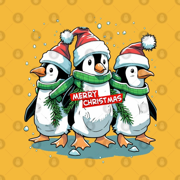 Merry Christmas Penguin Squad by RubyCollection