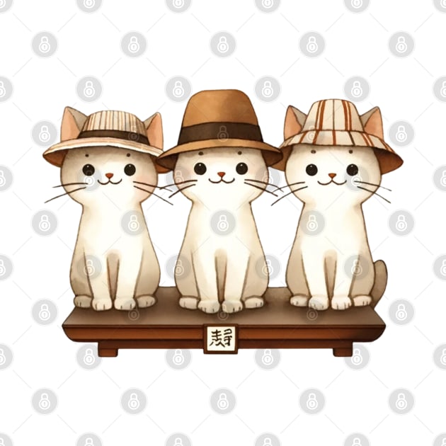 Cats In Hats by ARTFULATTIRES