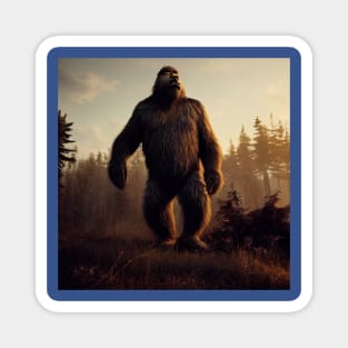 Sasquatch in Nature Magnet