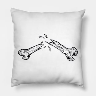 broken bones Pillow