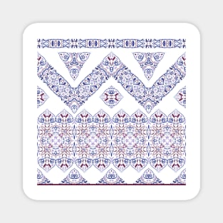 Arabic ornate violet pattern Magnet