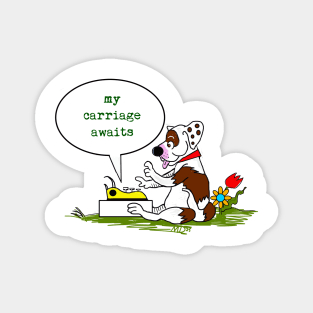 TYPEWRITER G PUP GREEN Magnet