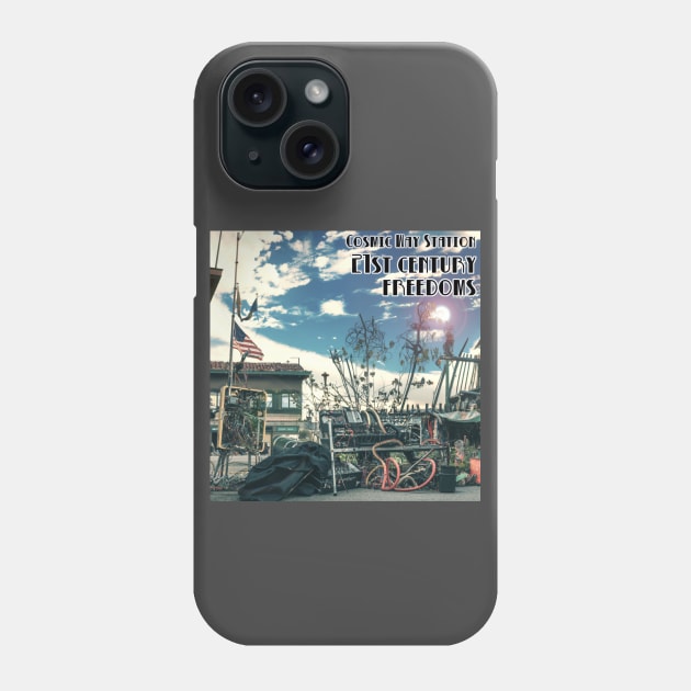 "21st century freedoms" album art T-Shirt Phone Case by Cosmic Way Station