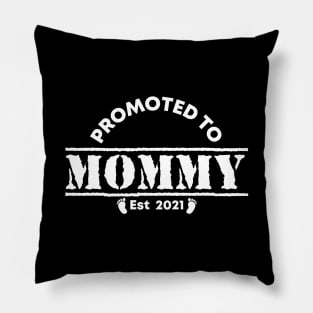 Vintage Promoted to Mommy 2021 new Mom gift mommy Pillow