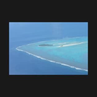Aitutaki Lagoon Motu Maina Aerial View T-Shirt