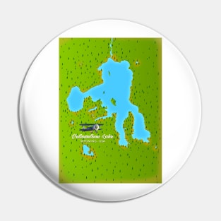 Yellowstone Lake, Wyoming Map Pin