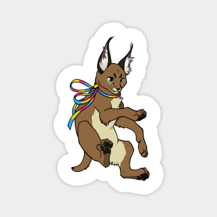 Pansexual Pride Caracal (Pan Floppa) Magnet