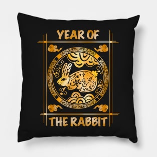Happy Chinese Year Of The Rabbit 2023 Lunar New Year Pillow