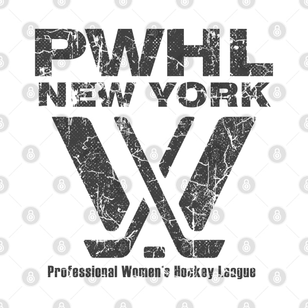 NEW YORK - PWHL RETRO by katroxdesignshopart444