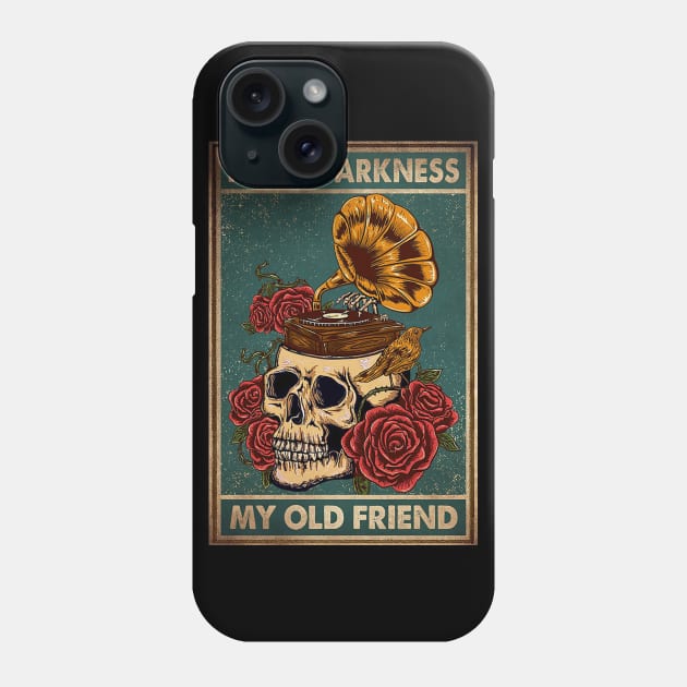 Hello Darkness My Old Friend Funny Phone Case by Danielle Shipp