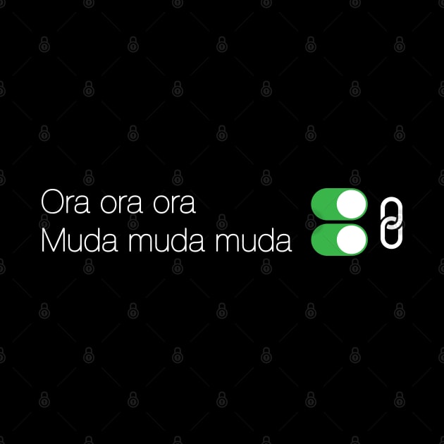 Ora Ora Muda Muda = ON by CCDesign