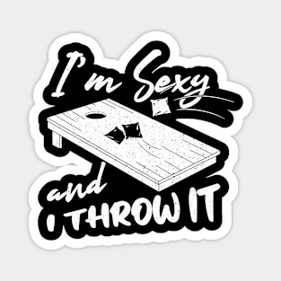 Sexy And Throw It Sand Bag Toss Cornhole Magnet