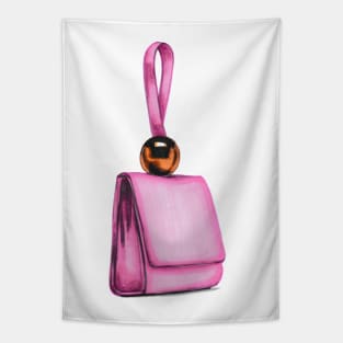 Pink Leather Purse Tapestry