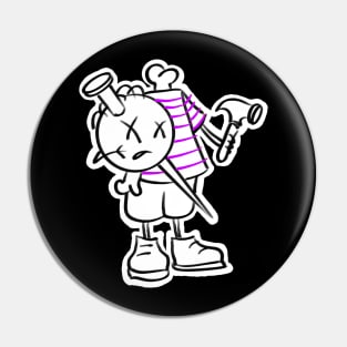 Mr. Sinmo purple Pin