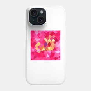 Brink Pink Abstract Low Polygon Background Phone Case