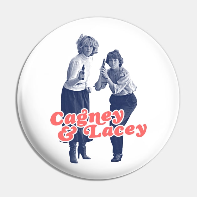 Cagney & Lacey // Retro 80s FanArt Pin by darklordpug