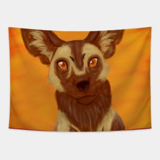 African Wild Dog Tapestry