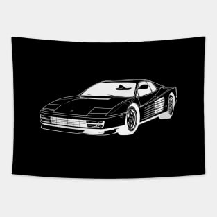 Italian Classic Cars Tapestry