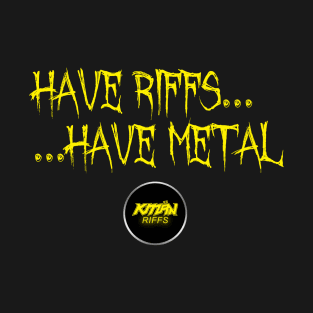 KMaN - Have Riffs...Have Metal Logo - YELLOW T-Shirt