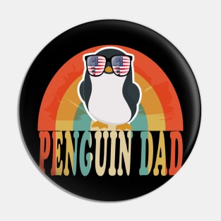 penguin dad funny father's day gift for penguin lovers Pin