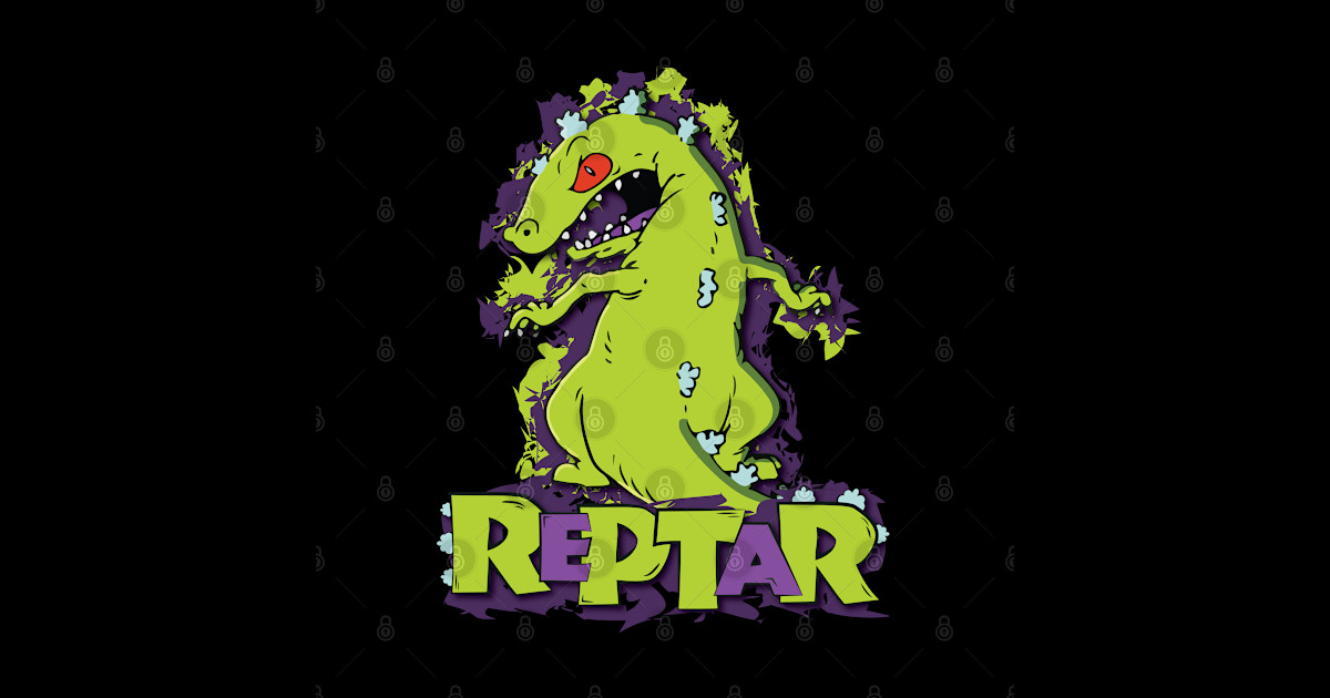 Reptar Rugrats Sticker Teepublic 9596