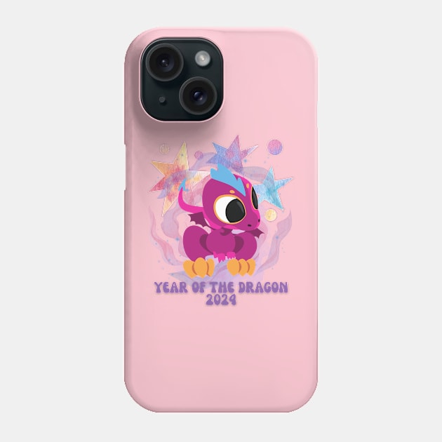 Year of the dragon 2024 Phone Case by Don’t Care Co