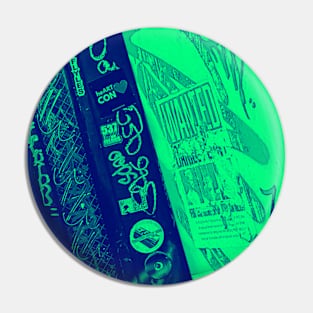 Two Green Street Art NYC Graffiti Tags Pin