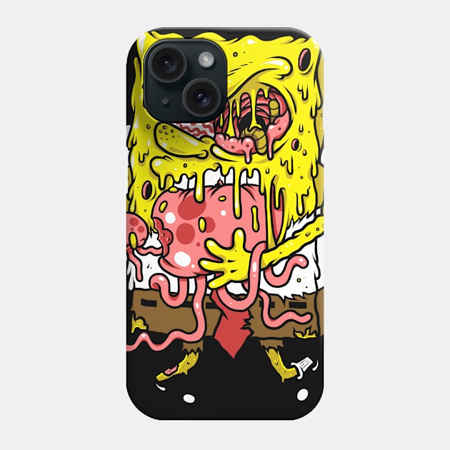 Zombie Spongebob Phone Case by CyberpunkTees