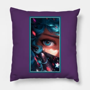 Anime Girl Eye | Quality Anime Artwork | Anime Aesthetic | Manga Anime Art Pillow